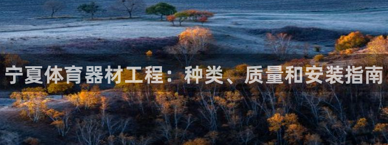星欧娱乐app最新版本更新内容是什么：宁夏体育器材工程：种类